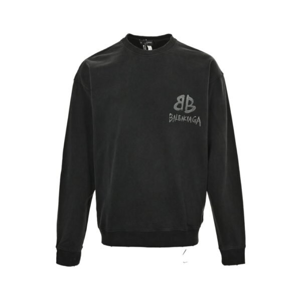 Balenciaga Luminous Double B Printed Sweatshirt