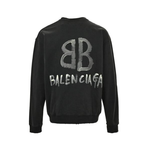 Balenciaga Luminous Double B Printed Sweatshirt
