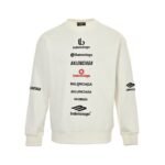Balenciaga 24Fw Multi-letter embroidered sweatshirt