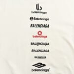 Balenciaga 24Fw Multi-letter embroidered sweatshirt
