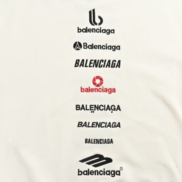 Balenciaga 24Fw Multi-letter embroidered sweatshirt