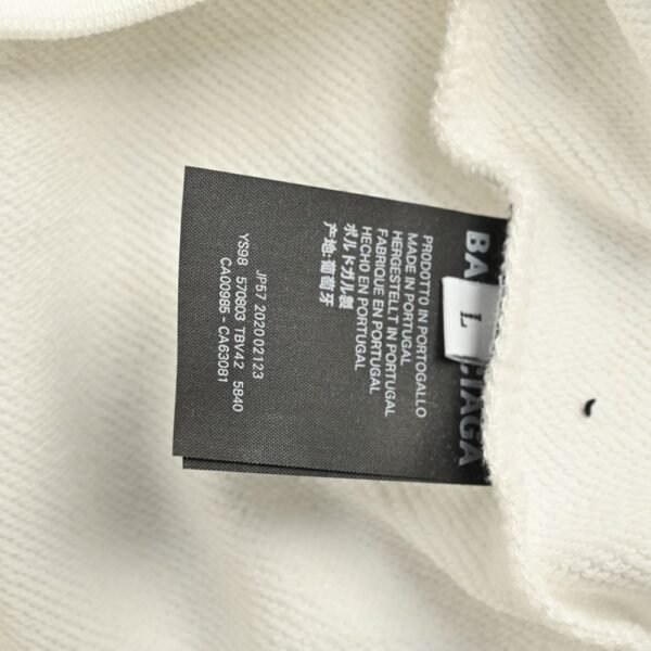 Balenciaga 24Fw Multi-letter embroidered sweatshirt