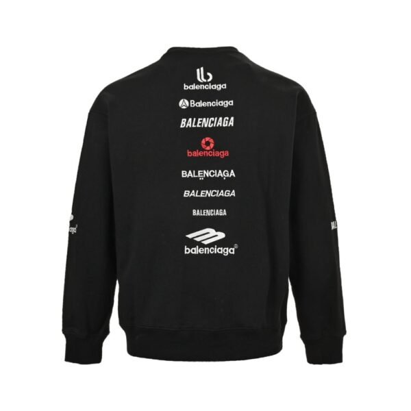 Balenciaga 24Fw Multi-letter embroidered sweatshirt
