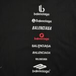Balenciaga 24Fw Multi-letter embroidered sweatshirt