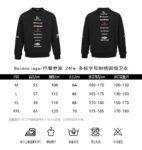Balenciaga 24Fw Multi-letter embroidered sweatshirt