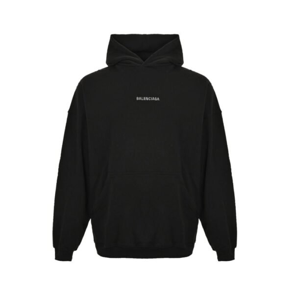 Balenciaga 24Fw hot diamond lettering destruction hoodie