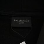 Balenciaga 24Fw hot diamond lettering destruction hoodie