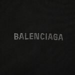 Balenciaga 24Fw hot diamond lettering destruction hoodie