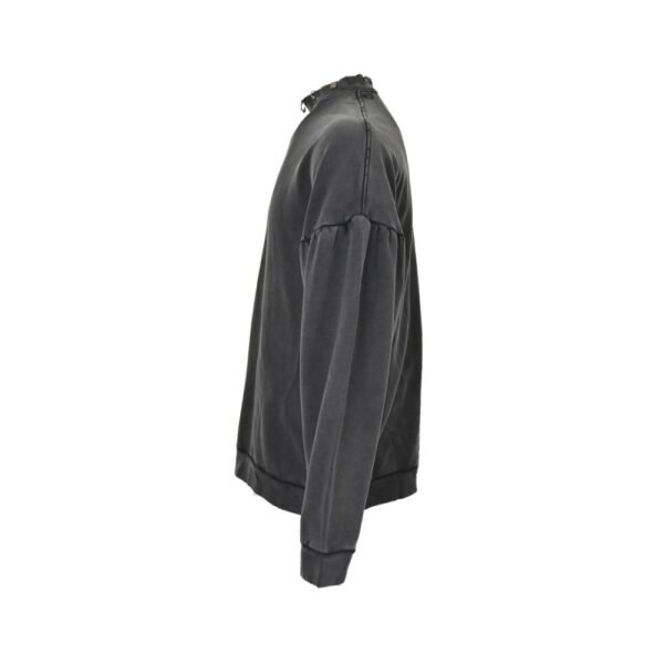 Balenciaga 23Fw collar buckle rivet pierced sweatshirt