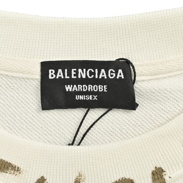 Balenciaga Hand-painted double B print sweatshirt