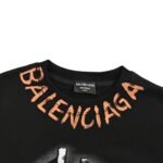 Balenciaga Hand-painted double B print sweatshirt