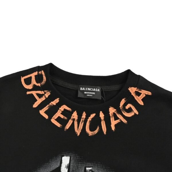 Balenciaga Hand-painted double B print sweatshirt