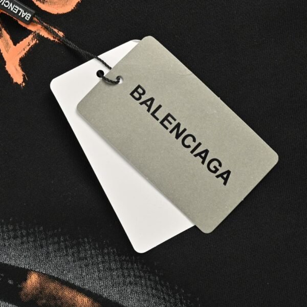 Balenciaga Hand-painted double B print sweatshirt
