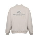 Balenciaga 24Fw reflective lettering logo sweatshirt