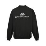 Balenciaga 24Fw reflective lettering logo sweatshirt