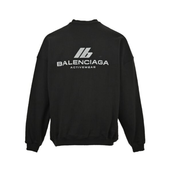Balenciaga 24Fw reflective lettering logo sweatshirt