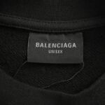 Balenciaga 24Fw reflective lettering logo sweatshirt