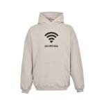 Balenciaga Wireless Signal Letters Printed Hoodie