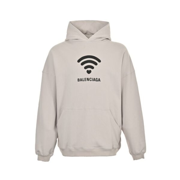 Balenciaga Wireless Signal Letters Printed Hoodie