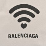 Balenciaga Wireless Signal Letters Printed Hoodie