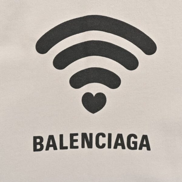 Balenciaga Wireless Signal Letters Printed Hoodie
