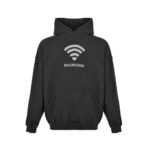 Balenciaga Wireless Signal Letters Printed Hoodie
