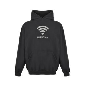 Balenciaga Wireless Signal Letters Printed Hoodie