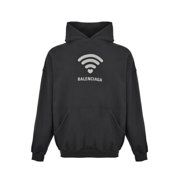 Balenciaga Wireless Signal Letters Printed Hoodie