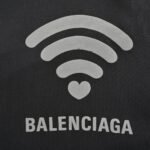 Balenciaga Wireless Signal Letters Printed Hoodie