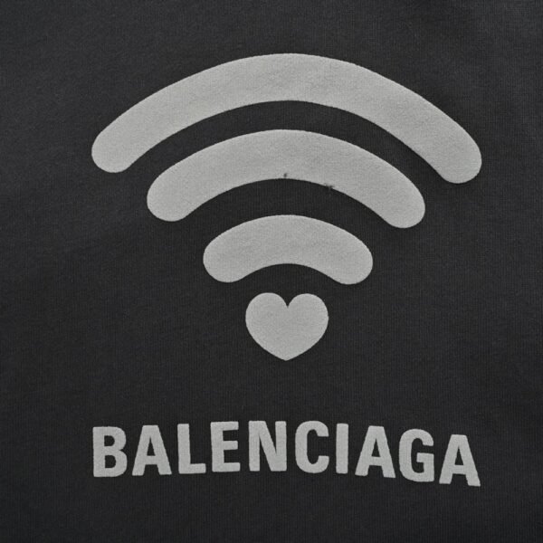 Balenciaga Wireless Signal Letters Printed Hoodie