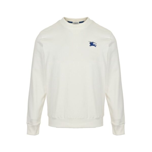 Burberry 23Fw Blue embroidered warhorse logo sweatshirt