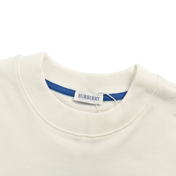 Burberry 23Fw Blue embroidered warhorse logo sweatshirt