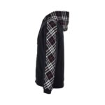 Burberry 24Fw Embroidered TB check zip-up sweatshirt
