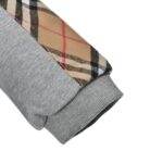 Burberry 24Fw Embroidered TB check zip-up sweatshirt