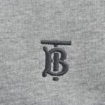Burberry 24Fw Embroidered TB check zip-up sweatshirt