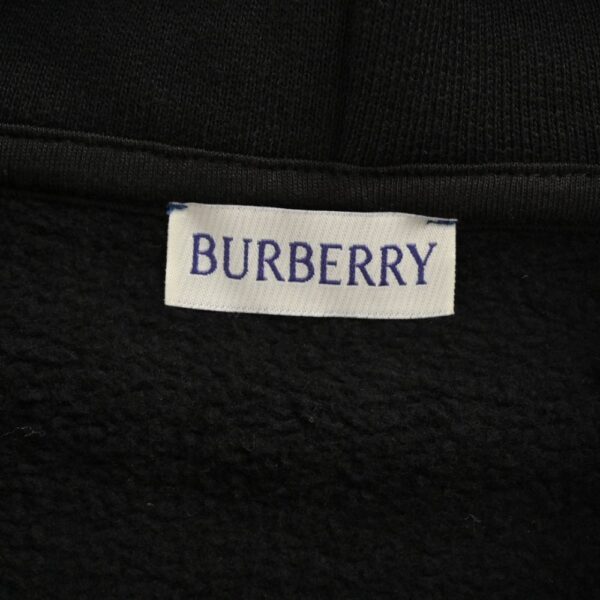 Burberry 24Fw Shoulder Horse Patches Zip-Up Hoodie