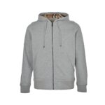 Burberry 22Fw Embroidered Horse Zipper Sweatshirt