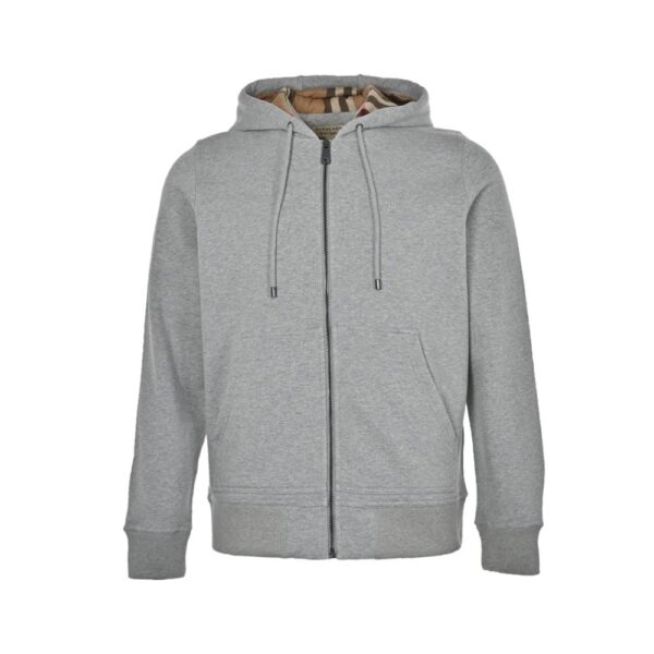Burberry 22Fw Embroidered Horse Zipper Sweatshirt