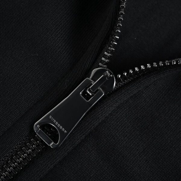 Burberry 22Fw Embroidered Horse Zipper Sweatshirt