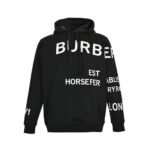 Burberry 24Fw Thick rubber lettering print hoodie