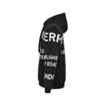 Burberry 24Fw Thick rubber lettering print hoodie