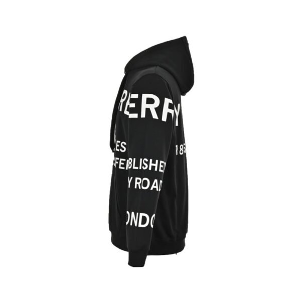 Burberry 24Fw Thick rubber lettering print hoodie