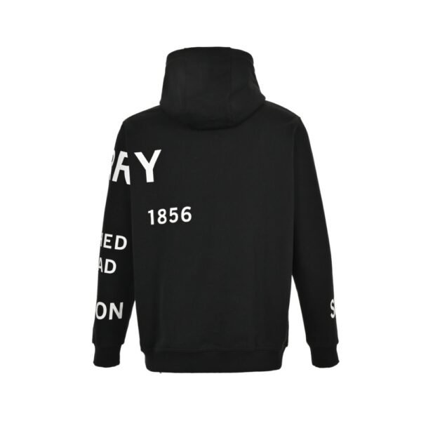Burberry 24Fw Thick rubber lettering print hoodie
