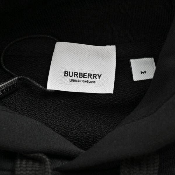 Burberry 24Fw Thick rubber lettering print hoodie