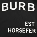 Burberry 24Fw Thick rubber lettering print hoodie