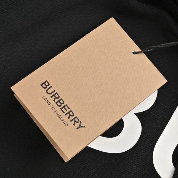 Burberry 24Fw Thick rubber lettering print hoodie