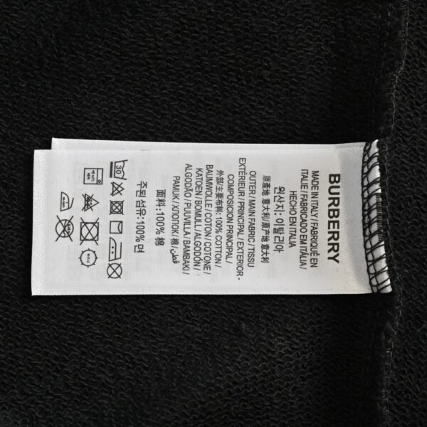 Burberry 24Fw Thick rubber lettering print hoodie