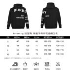 Burberry 24Fw Thick rubber lettering print hoodie