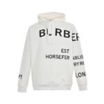 Burberry 24Fw Thick rubber lettering print hoodie