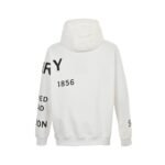 Burberry 24Fw Thick rubber lettering print hoodie